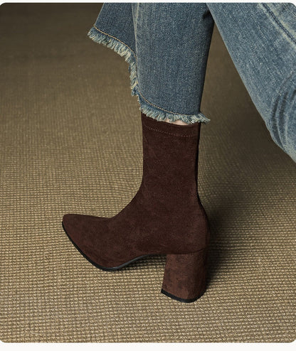 Bottines Stretch à Talons