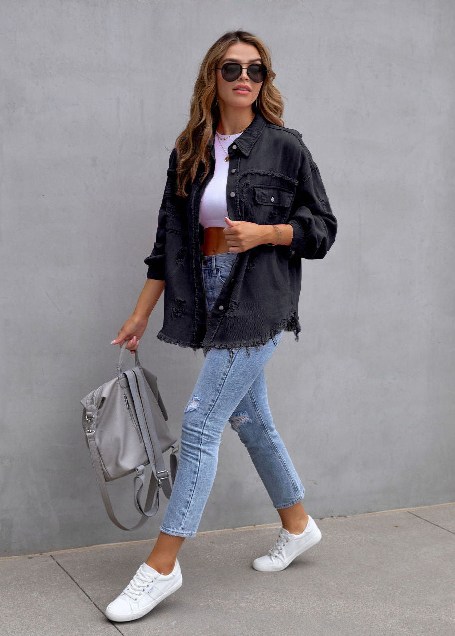 Mi-saison Denim Jacket